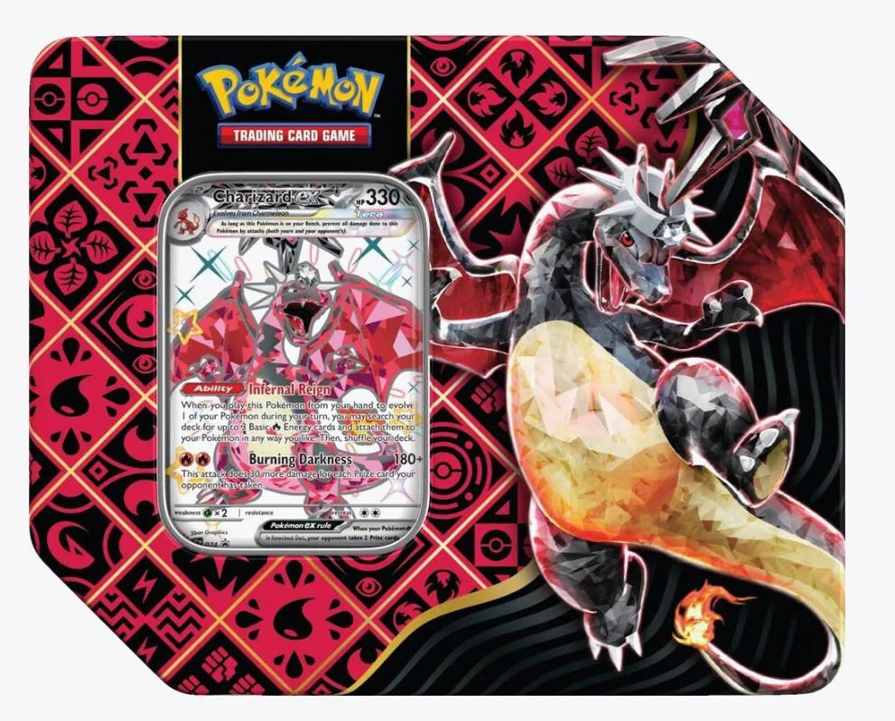 Pokemon TCG - Paldean Fates Tin Charizard ex