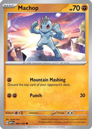 Machop 066-165 Reverse Holo