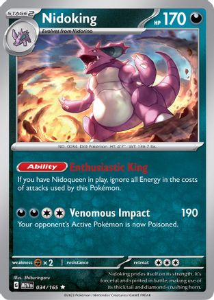 Nidoking 034-165 Holo