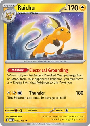 Raichu 026-165 Holo
