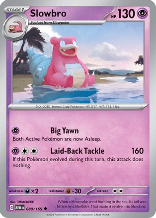 Slowbro 080-165 Reverse Holo