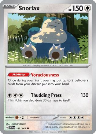 Snorlax 143-165