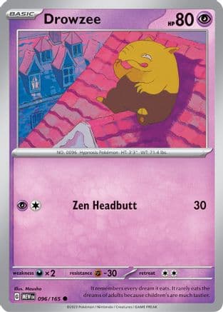 Drowzee 096-165 Reverse Holo