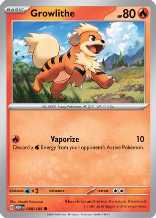 Growlithe 058-165