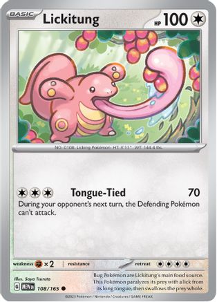 Lickitung 108-165 Reverse Holo